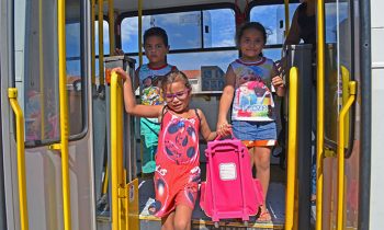 Alunos da Escola Varandas do Campo têm desde o mês de junho ônibus para facilitar o descolamento de casa (Foto: Ilustração)